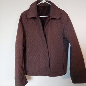 Novelti Brown Quilted Jacket, Women's XL